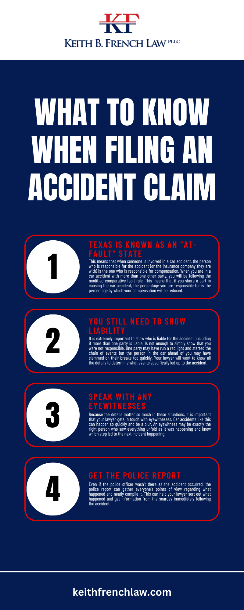 What To Know When Filing An Accident Claim Infographic